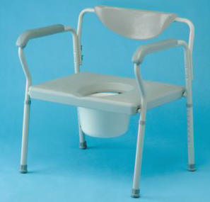 Height Adjustable Extra Wide Commode Chair - Extra Wide Commode Chair For Disabled Use UK