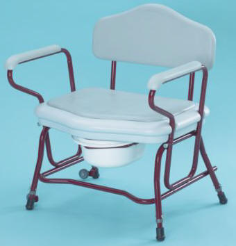 Zenith Bariatric Commode Chair - Extra Wide Commode Chair For Disabled Use UK