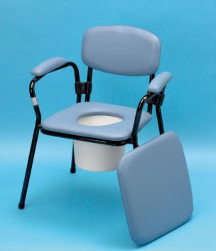 Blue Comfort Commode Chair padded commodes