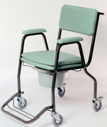 Wheeled Club Commode Chair - Wheeled Commode Chair For Disabled Use UK