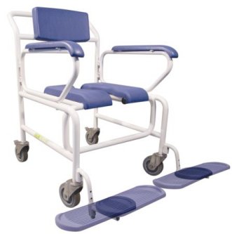 Bariatric Wheeled Shower Commode Chair - Commode Shower Chairs for the Disabled UK
