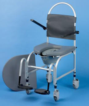 Sensit Wheeled Shower Commode Chair - Commode Shower Chairs for the Disabled UK