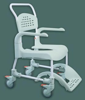 Etac Clean Wheeled Shower Commode Chair - Commode Shower Chairs for the Disabled UK