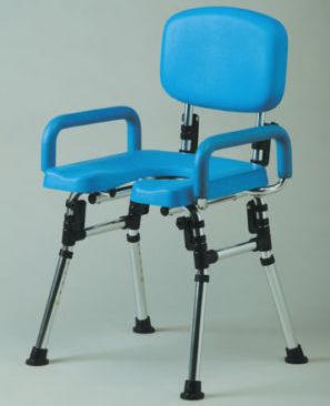 Deluxe Folding Shower Chair With Cut-Away Seat - Shower Chairs For The Elderly And Disabled UK