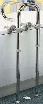 Chrome Merton Bath Side Rail - Bath Side Rails For Disabled Use UK