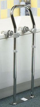 Chrome Swedish Bath Side Rail - Bath Side Rails For Disabled Use UK