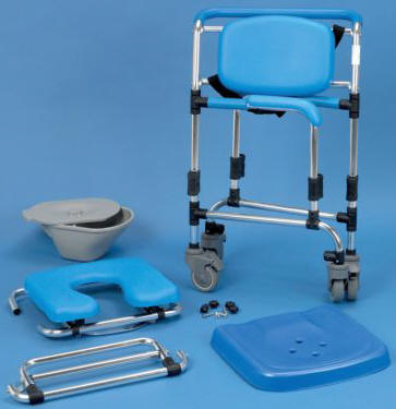 Ocean Wheeled Shower Commode Chair - Commode Shower Chairs for the Disabled UK