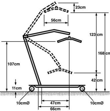 Basica E-130  Portable Mobility Hoist Sizes - Portable Mobility Hoists for the Disabled UK