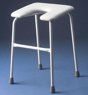 Chester Padded Stool With Cut Out - Shower Stools For The Disabled & Elderly UK