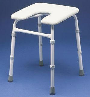 Chester Adjustable Height Padded Stool - Shower Stools For The Disabled & Elderly UK