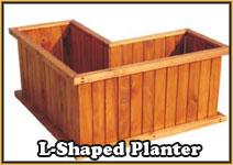 Supreme gazebo L shaped planter