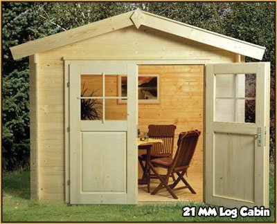 Large luxury garden log cabin