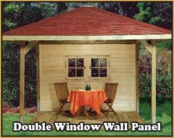 luxury garden paradise gazebo with double windows